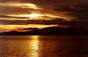 Sunset at Kitsilano Beach