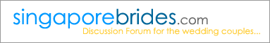 Discussion forum for the Singapore wedding couples!